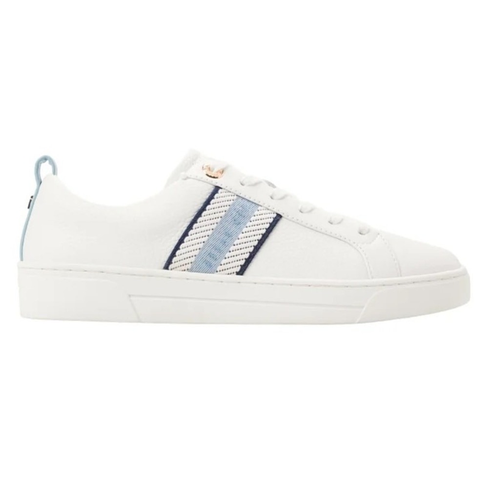 Ted Baker Women's Blue White Leather Sneakers Size 7